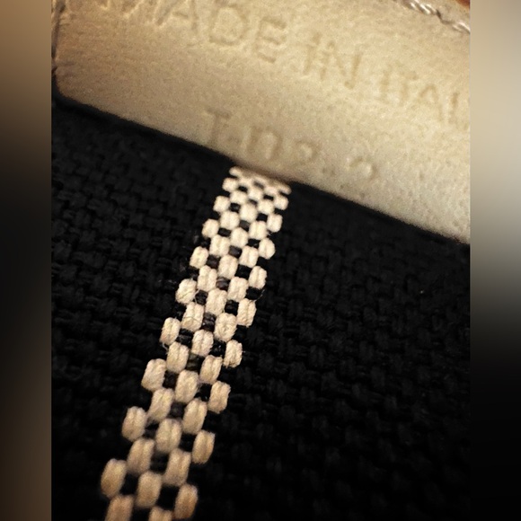 Burberry Logo Striped Canvas Tote Bag Navy Ivory with Burberry Dustbag - Picture 7 of 7